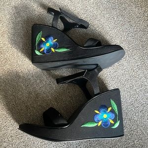 Colin Stuart Platform Wedge Heels